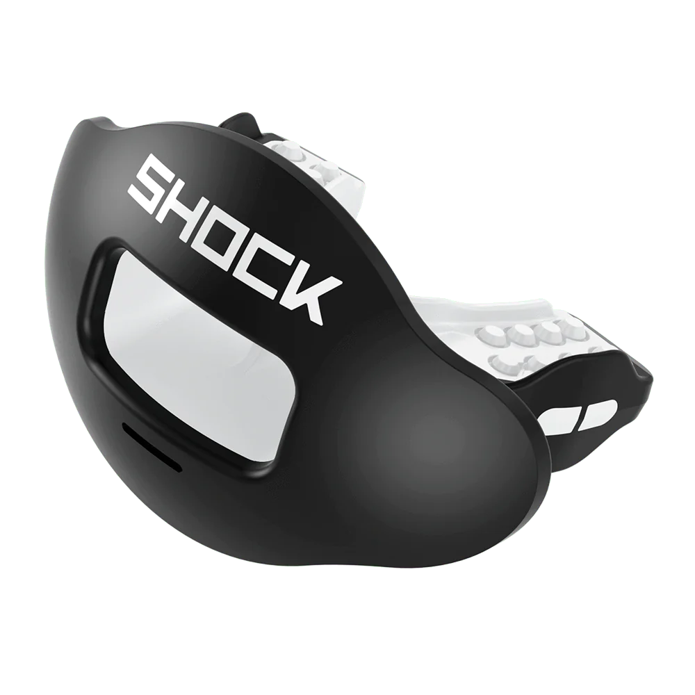 Shock Doctor Max Airflow Lip Guard - Black/Chrome Gold