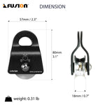 Fusion Climb Micro Pulley Side Swing 1 1/2" Aluminium